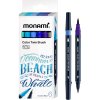 sada popisovacov na kaligrafiu a ilustracie monami color twin brush ocean blue set 6ks