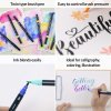 sada popisovacov na kaligrafiu a ilustracie monami color twin brush flower set 6ks