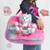 detska sportova taska s plysakom perletti toys kawaii unicorn cat 13091