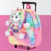 detsky batoh na kolieskach s odnimatelnym plysakom perletti toys kawaii unicorn cat 13090