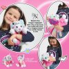 detsky batoh na kolieskach s odnimatelnym plysakom perletti toys kawaii unicorn cat 13090