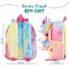 detsky batoh s odnimatelnym plysakom perletti toys kawaii unicorn cat 13089