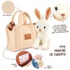 detska plysova kabelka s odnimatelnou hrackou perletti toys zajko daisy bunny 13095