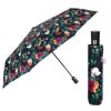 elegantny skladaci damsky dazdnik perletti time fiori cierny 26433