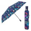 elegantny skladaci damsky dazdnik perletti time fiori modry 26433