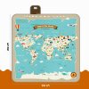 velka piknikova deka perletti travel mapa sveta 200x200cm 13152