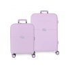 sada luxusnych abs cestovnych kufrov 70cm 55cm pepe jeans accent lila 7699535