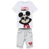 KOMPLET TRIČKO A KRAŤASY MICKEY em 8313 bílo - šedý (Velikost 3)