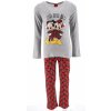 PYŽAMO MINNIE A MICKEY vánoce hu 2102 šedo - červené (Velikost 3)