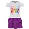 ŠATY RAINBOW HIGH em 019 bílo - fialové (Velikost 104)