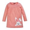KOMPLET TRIKO A LEGÍNY USHUAIA Usrh 095 růžovo - krémové - králíček (Velikost 104)
