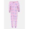 FLÍSOVÝ OVERAL STITCH TE onesie růžovo - fialkový (Velikost 3-4)