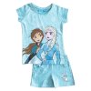 KOMPLET TRIČKO A KRAŤASY FROZEN Se fr28 tyrkysový (Velikost 104)