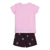 KOMPLET TRIČKO A KRAŤASY FROZEN Cer 8881 růžovo - tm. modrá (Velikost 3)