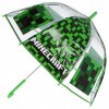 PRŮHLEDNÝ DEŠTNÍK MINECRAFT eur mc 0007 zelený (Velikost uni)