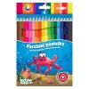 Pastelky JUNIOR Ocean World trojhrané - sada 18 ks