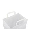 Papírová taška bílá 32 x 22 x 24 Takeaway s rozšířeným dnem