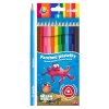Pastelky JUNIOR Ocean World trojhrané - sada 12 ks