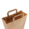 Papírová taška hnědá 26x10x33 s plochým uchem Topcraft