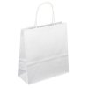 Papírová taška bílá 19x8x21 kroucené ucho Toptwist