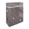 Designový pákový pořadač A4 7cm karton motiv Stars (šedý - šedé hvězdy)