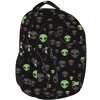 Studentský batoh St.RIGHT - REFLECTIVE ALIENS, 4 komorový BP02,rozměry: 43 x 32 x 21 cm