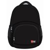 Malý školní/volnočasový batoh St.RIGHT - BLACK, 3 komorový,rozměry 39x27x17cm