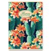 Školní sešit PIGNA Nature Flowers - A4, čistý, 40 listů, mix motivů