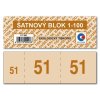 Šatnové bloky 1-100 čísel - mix barev