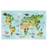 Psací podložka na stůl - motiv mapa světa, 550 x 350 mm