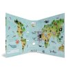 Designový pákový pořadač A4 7cm karton, motiv - Mapa světa