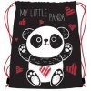 Sáček na přezůvky a cvičební úbor - PREMIUM PANDA , rozměry: 43 x 32 cm