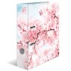 Designový pákový pořadač A4 7cm karton motiv - Třešňový květ