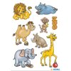 Samolepky ZOO zvířata. Obsah 3 listy / 24 samolepek