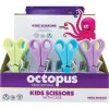 Školní nůžky s ochranným obalem OCTOPUS 13 cm, mix barev
