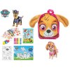 Paw Patrol tvořivá sada s barvičkami, nálepkami a omalovánkami v batůžku Skye