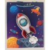 Taška dárková M 26x32x10 cm, Vesmír