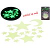 Hvězdy svítící ve tmě - 4-12cm, 15ks na kartě