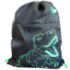 Sáček na přezůvky a cvičební úbor St.RIGHT - T-Rex, rozměry 34 x 43 cm