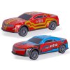 Auta závodní 12,5cm kov na zpětný chod na baterie se světlem a zvukem, mix barev