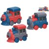Mašinka 11cm po stlačení jezdící, 3barvy