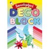 Dekorační papír - samolepící DECO BLOCK 6 barev /3 vzory (18 ks)