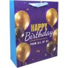 Taška dárková M 18x24x8 cm Happy Birthday