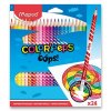 Pastelky bezdřevé MAPED ColorPeps Oops s pryží 24 barev