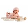 Llorens 63644 NEW BORN - realistická panenka miminko se zvuky a měkkým látkovým tělem-36cm