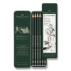 Grafitová tužka Faber-Castell 9000 - 6 ks, plechová krabička