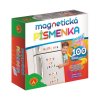 Magnetická písmenka na lednici 100 dílků v krabici 19x18x5cm