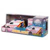 Kids Globe Traffic VW Transporter ambulance 27,5cm kov zpětný chod s přívěsem v krabičce