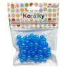 Korálky plastové modré 12 mm