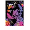 Sešit A5 32 listů Stitch black vzor 1 linka